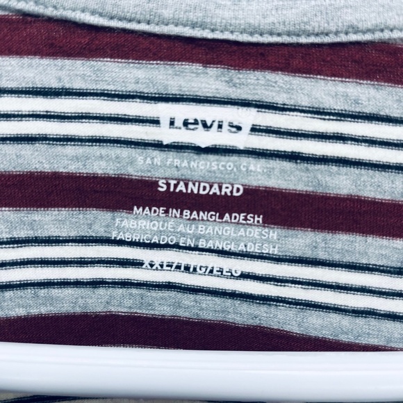 Levi’s Men’s Standard Fit Striped The Pocket Tee T-Shirt Multicolor Size XXL New - Picture 3 of 10